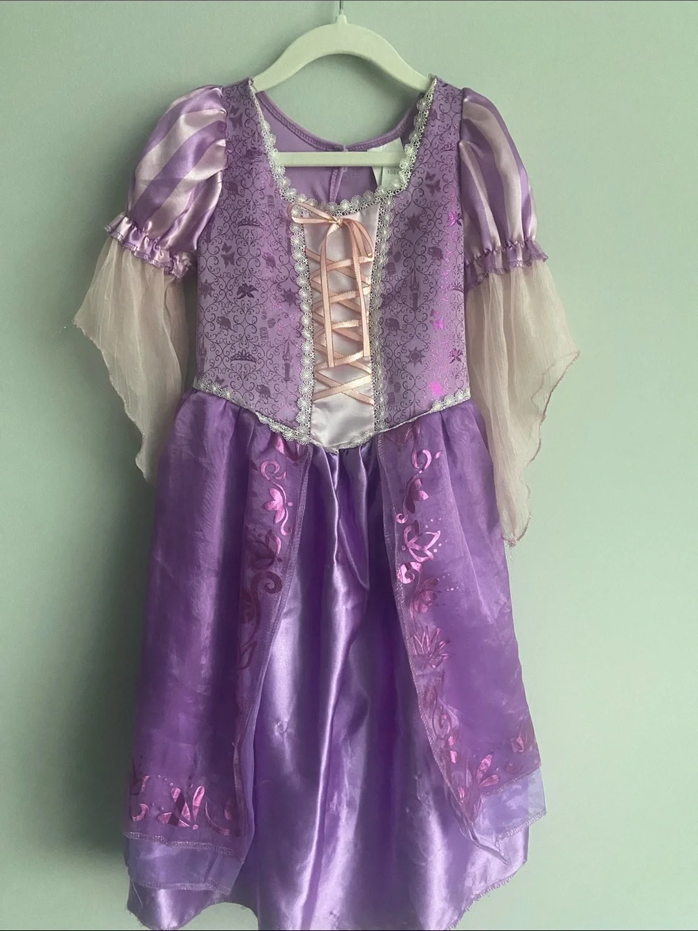 Disney Rapunzel Costume dress size 4-6x play dress purple pink